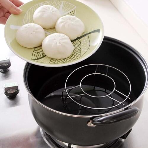 OTHERHOUSE Stainless Steel Steamer Kitchen Cookware Steamer Rack Insert Cooking Steaming Tray Stand Pot Holder Kitchen Supplies