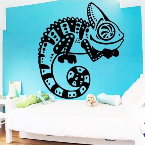 COCOPLAY Amusing Chameleon Wall Stickers Animal Lover Home Decoration Accessories For Kids Rooms Nursery Room Decor Pvc Wall