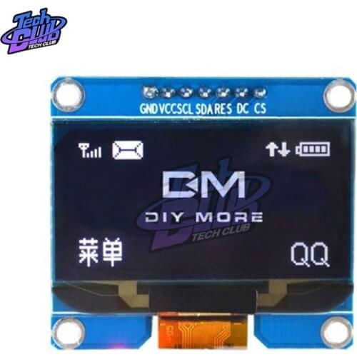 1.54 inch OLED SPI I2C Serial OLED Display Module 128X64 I2C SSD1309 12864 LCD Screen Board GND VCC SCL SDA for Arduino