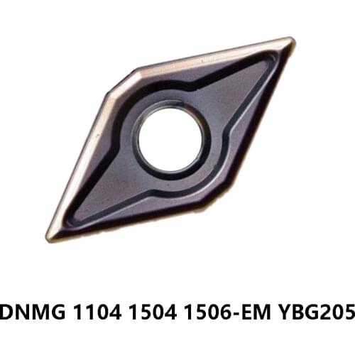 Original DNMG 110404 110408 Carbide Inserts for Stainless Steel DNMG110404-EM DNMG110408-EM YBG205 Lathe Cutter Turning Tool