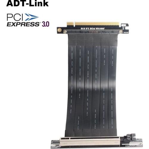 PCI- E 3.0 16X Graphics Cable Vertical Kickstand/Base ATX Case Flexible Connector Riser Cable Extension Port Adapter for GPU