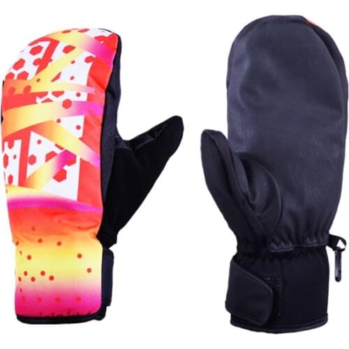 Beautiful Women Winter Warm Snow Skiing Gloves Snowboard Gloves Snow Mittens With Waterproof Windproof and Comfortable