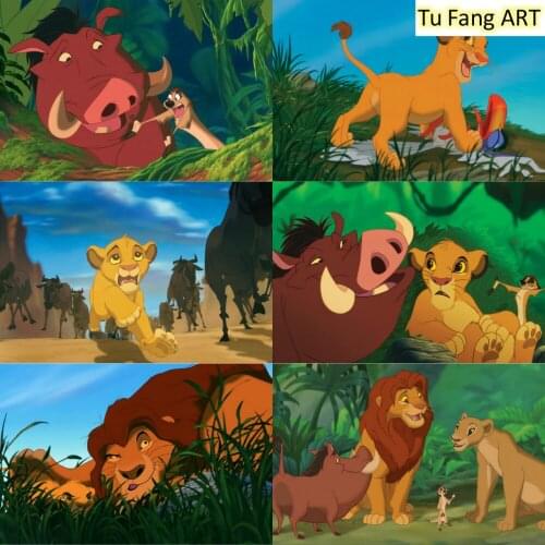 The Lion King Disney Anime Posters Canvas Painting Wall Art Prints Room Decor Pictures for Bedroom Kids Home Decoration