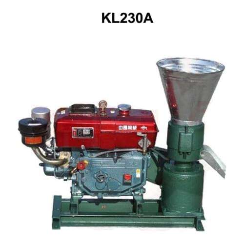 Pellet Press 22HP Diesel Engine KL230A Biomass Pellet Mill Animal Feed Wood Pellet Machine With Electric Start