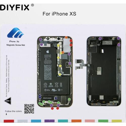 Professional Magnetic Screw Guide Pad for iPhone X XR XS XS Max 7 8 Plus Screw Keeper Chart Mat Mobile Phone Repair Tools Set