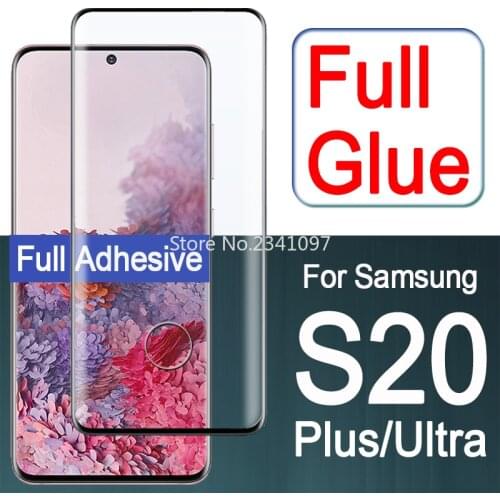 S20 Ultra Protective Glass for Samsung S 20 Plus Tempered Glas Galaxy S20ultra S20plus 20s Screen Protector Full Adhesive Glue