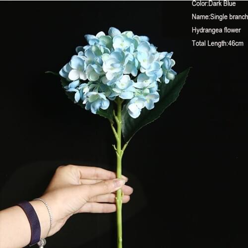 10Pcs/lot Silk flowers hydrangea diy gift wedding decor christmas home fake floristics farmhouse decor artificial flowers wreath