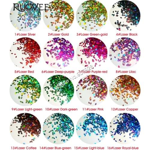 2MM(1/12")Diamond(rhombus)Shape 16 Laser Holographic Colors Glitter Paillette Spangles for Nail Art Glitter Crafts Decoration