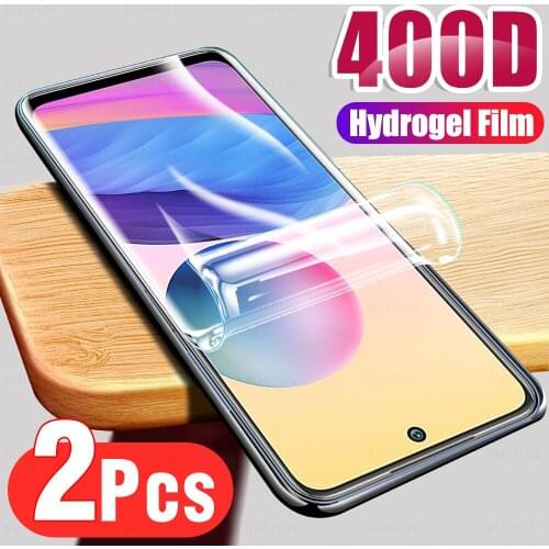 2pcs full cover readmi note 10 hydrogel film hd front screen protectors film not glass for xiaomi redmi note 10 note10 6.5" 5g