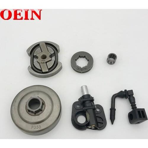 3/8" 7T Clutch Drum Sprocket Rim Bearing Oil Pump Drive Set fit PARTNER 420 390 350 351 352 370 371 Chainsaw Spare Parts