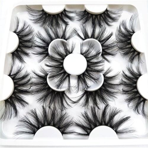 7 pairs 25mm 3D mink eyelashes high quality 3d lashes natural long false eyelashes beauty makeup eyelash extension tools