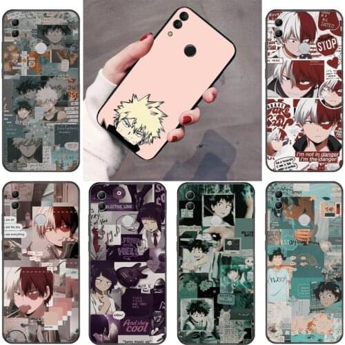 My Hero Academia Cartoon Anime Japan Phone Case For Huawei P9 P10 P20 P30 Pro Lite smart Mate 10 Lite 20 Y5 Y6 Y7 2018 2019