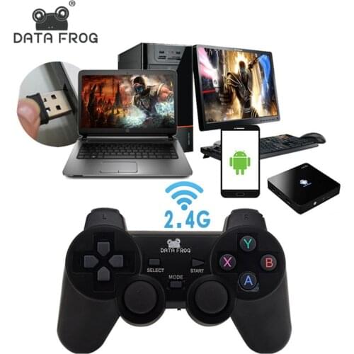 Data Frog 2.4 G Android Gamepad Compatible With PC Windows PS3 TV Box Android Smartphone Game Joystick