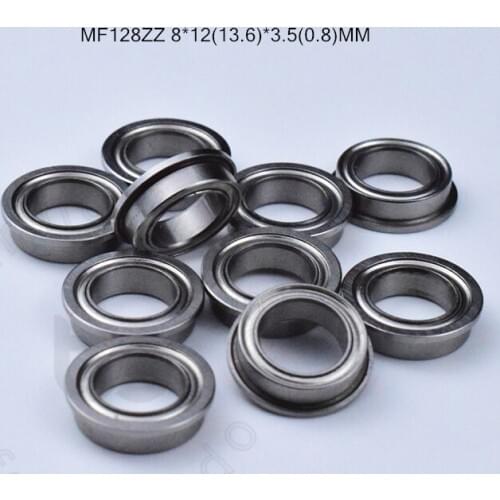 MF128ZZ 8*12(13.6)*3.5(0.8)MM 10pieces free shipping bearing F678ZZ LF1280ZZ ABEC-5 Flange bearings chrome steel bearing