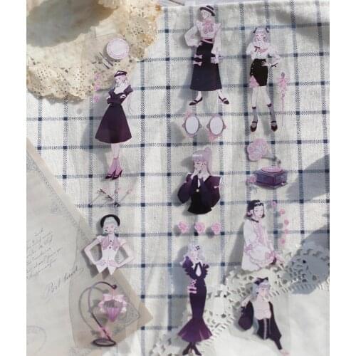 Gothic Girl Washi Tapes Bullet Journal Masking Tape Adhesive Tape DIY Scrapbooking Washi Stickers