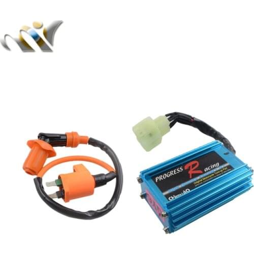 MOFO Performance 6 pin AC Racing CDI Box Ignition Coil For GY6 50cc 125cc 150cc 139QMB 152QMI 157QMJ Scooter Moped ATV