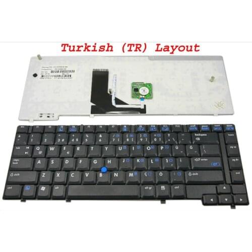 Laptop keyboard for HP NC6400 nc 6400 Black Turkish TR Version - 399946-141
