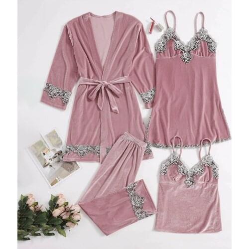 Женские халаты с кружевом KLV China At AliExpress