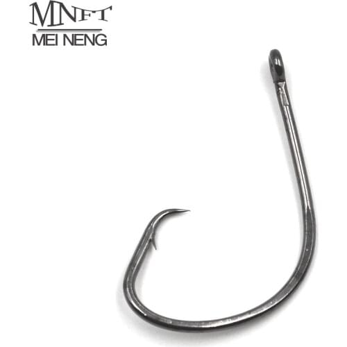 MNFT 12Pcs/Pack High Carbon Steel New Fishing Sport Circle Hooks 4/0 7381Black Nickel Sharp Octopus Hooks Factory Price