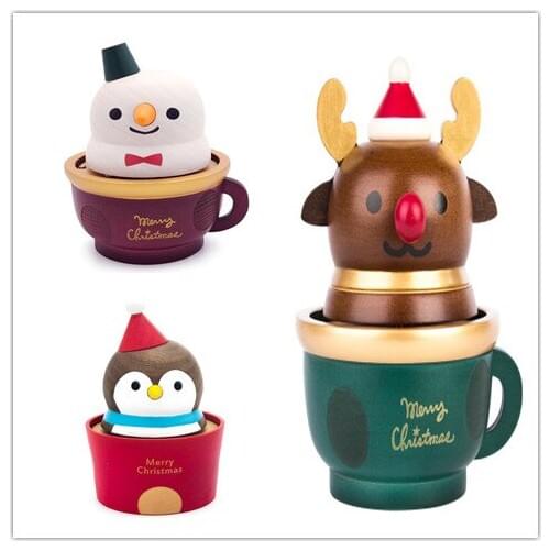 Elk music box green cup handmade wooden music box spinning Christmas send girls and children Castle in the sky Wooden box CL0123