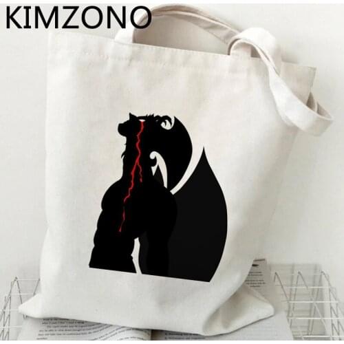 Devilman Crybaby shopping bag bolsas de tela reusable shopper bag fabric bolsas ecologicas bolsas reutilizables sacola sacolas