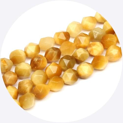 Fashion 8mm Golden Tiger Eye Beads Wholesale,Free Shipping 3 Strands Faceted Tiger Eye Beads For Jewelry Bracelets Making,GF16
