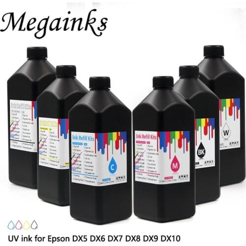 1000ML Soft UV ink For Epson DX5 DX7 DX9 DX10 XP300 XP600 TX800 printhead 1500W R3000 R330 1400 1410 1430 UV printer