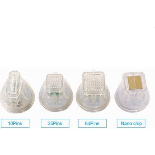 Disposable Consumable Cartridge Needle Tattoo Beauty Fractional RF Microneedle Gold Cartridge 10pin 25pin 64pin and Nano
