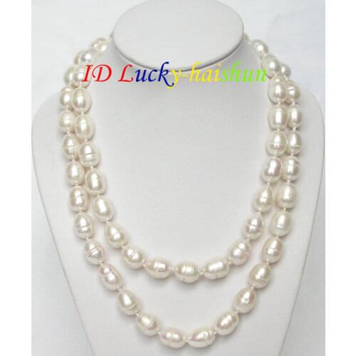 Selling Jewelry>>>NEW 32" natural baroque white pearls necklace