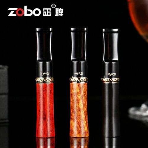 Luxury Wood Solid Pipe Filter Smoking Pipes Portable Creative Tobacco Pipes Gifts smoke Smoke Mouthpiece Cigarette Holder box