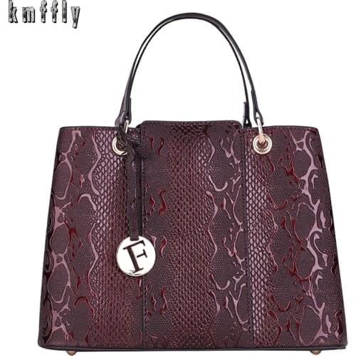 Luxury Serpentine Handbags Women Bags Designer High Capacity PU Leather Shoulder Crossbody Bags For Women Purses And Handbags