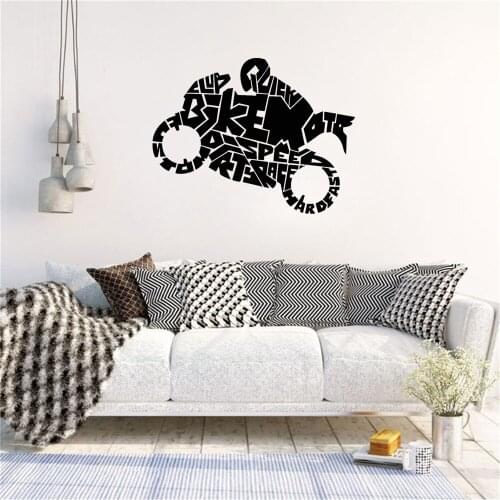 Modern Motorcyclist Wall Stickers Car Wall Decal For Living Room Bedroom Sticker Vinyl Mural Revocable ov732