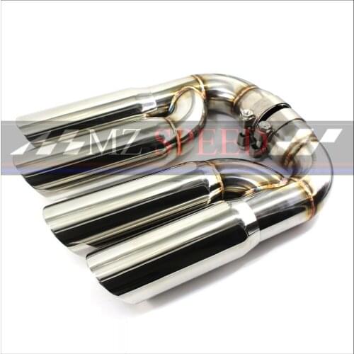 Steel Turbo GTS stainless steel Muffler Tail Tip ,V6 Exhaust Pipe Tip suitable for Porsche Cayenne Q7 X5 (Fit 2011-2014 Cayenne)