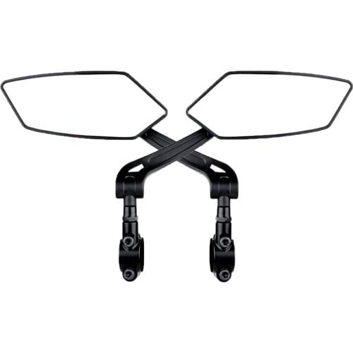 Scratch Resistant Glass Lens, Handlebar Bike Mirror, Rotatable Safe Rearview Mirror, Bicycle Mirror with High Performance