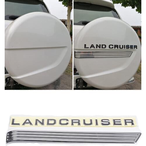 Rear Back Spare Tire Cover Trim Decoration Strip for Land Cruiser