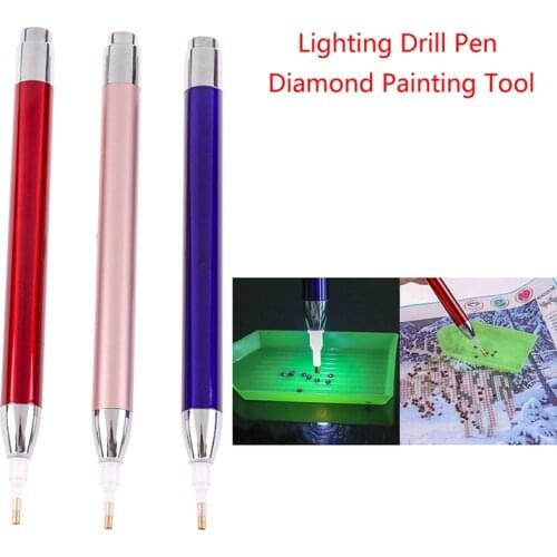 1PC Diamond Embroidery Tool Luminous Pen 5d Diamond Painting Cross Stitch Pen