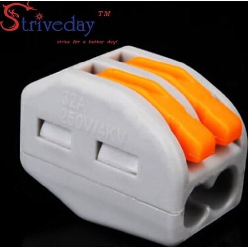 10pcs High Quality 222-412 connector PCT-213 2P Universal Compact Wire Connector Conductor universal Terminal Block