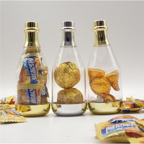 10PCS Red wine bottle shape candy box Valentines Day Wedding gift box Mini Wine bottle candy box Grand party Decor Creative