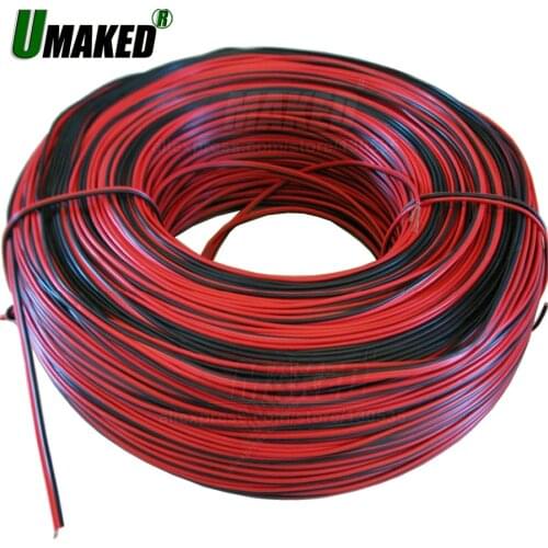 590m 24/26awg 2pin tinned copper wire,extension cable wire, red black LED strip electronic wire cable, DIY connect, Freeship