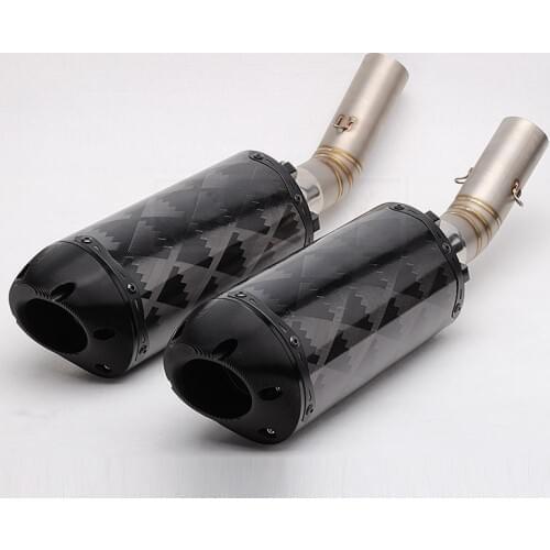 848 Motorcycle For Ducati 848 2008 2009 2010 SLIP-ON Motorcycle Akrapovic Exhaust Pipe For Two Brothers Escape Pot
