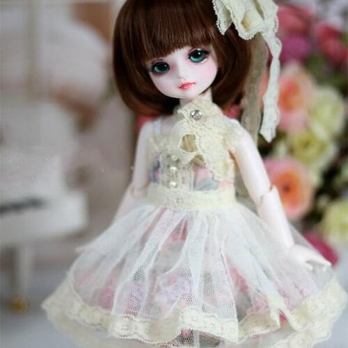 1/6 1/4 1/3 scale BJD clothes accessories Lolita rural style vintage dress set for BJD/SD YOSD MSD SD13 doll accessories C0412