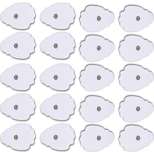 20PCS Snap Electrode Pads For Tens Acupuncture Physiotherapy Machine Ems Nerve Muscle Stimulator Slimming Massager Patch