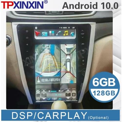 For Nissan X-trail Qashqai Rouge 2013 - 2020 Android Tesla Vertical Screen Car Stereo Radio Multimedia Player Carplay GPS 13.6"