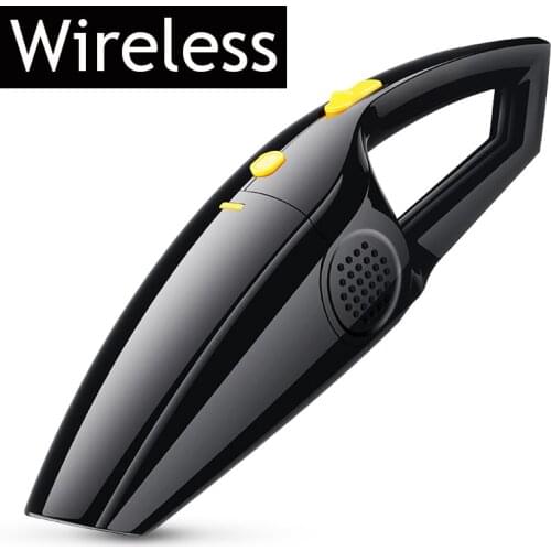 Wireless 4000Pa Car Vacuum Cleaner 12V Cordless Powerful Cyclone Suction Wet/Dry Vacuum for Auto Home Handheld Cordless Vacuums