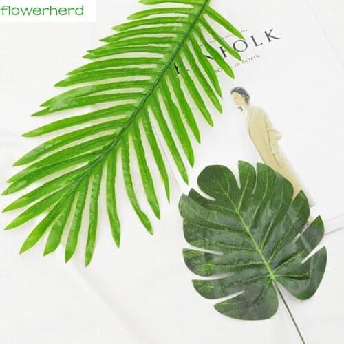 Big Artificial Plants Green Turtle Leaves Garden Home decor 1 Branch Mexican Autumn Decoration artificial grass plant