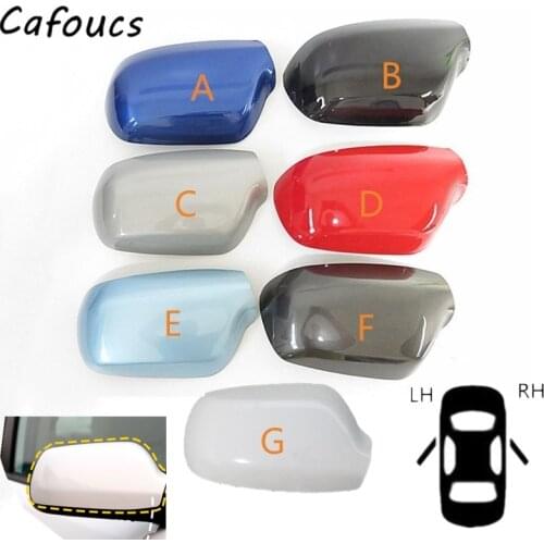 Cafoucs Car Styling Side Mirror Covers Caps Rearview Mirror Shell Housing For Mazda 3 M3 2003-2009