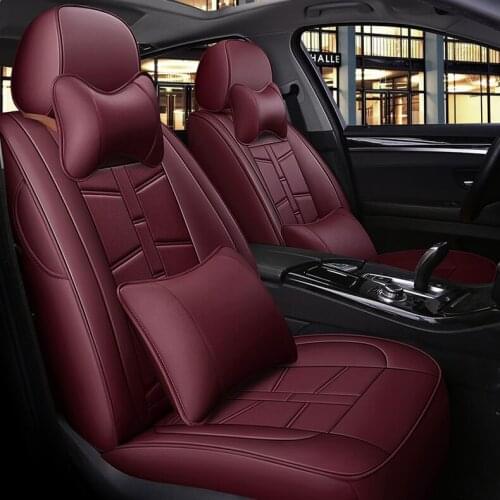 Custom car seat cover front rear leather for Nissan Qashqai Sunny X-Trail Cima Fuga Cefiro murano car accessories car styling