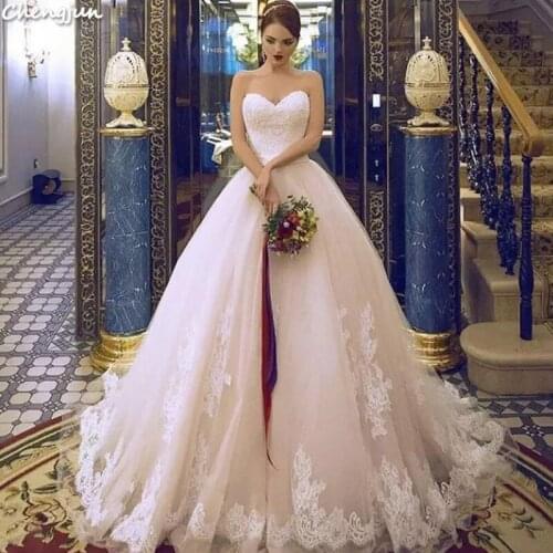 Chengjun China Bride Simple Elegant Ball Gown Wedding Dresses