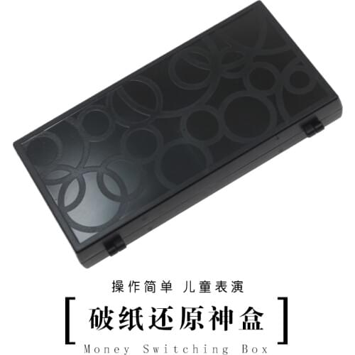 Money Switching Box 2.0 Bill Box Magician Close Up Illusions Bill Appear From Empty Box Magia Comedy Magic Tricks Gimmick Props