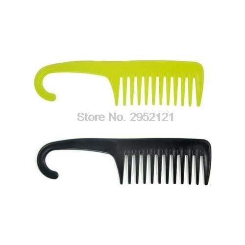By dhl or ems 500pcs Hair Comb with Hanger Quality Plastic Large Wide Tooth Comb Detangling Wide Teeth Hairdressing Brushes hot
